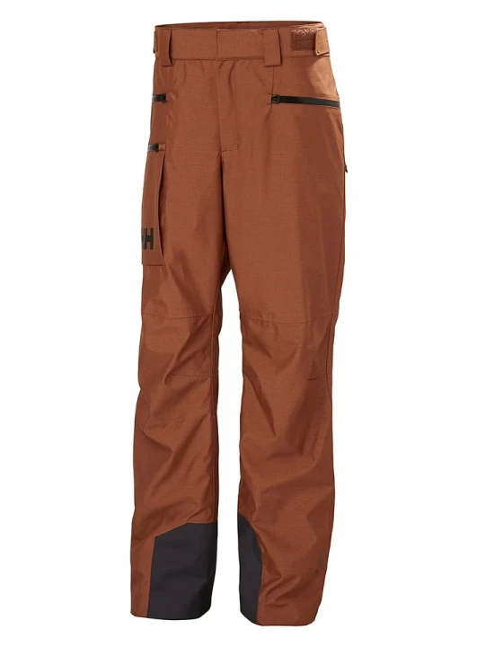 Zdjęcie produktu Helly Hansen Spodnie narciarskie "Gardibaldi 2.0" w kolorze jasnobrązowym rozmiar: XL