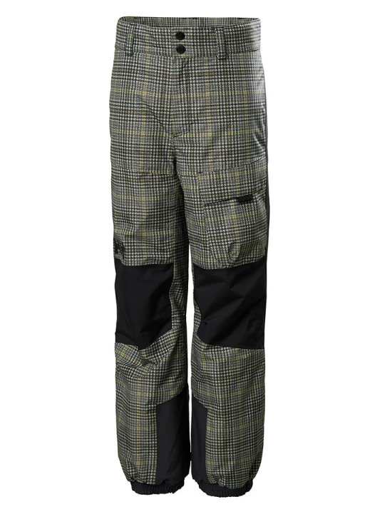 Zdjęcie produktu Helly Hansen Spodnie narciarskie "Powder" w kolorze szaro-beżowo-czarnym rozmiar: 146