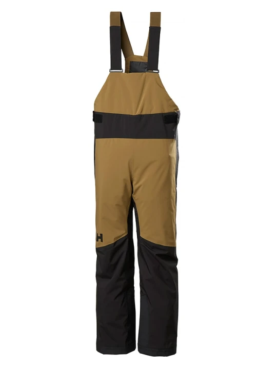 Zdjęcie produktu Helly Hansen Spodnie narciarskie "Stellar Bib" w kolorze czarno-oliwkowym rozmiar: 140