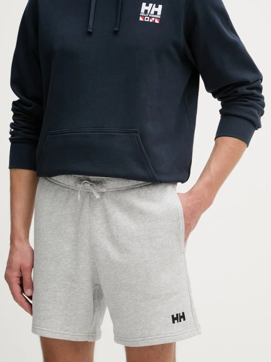 Zdjęcie produktu Helly Hansen szorty dresowe męskie bawełniane TERRY szary