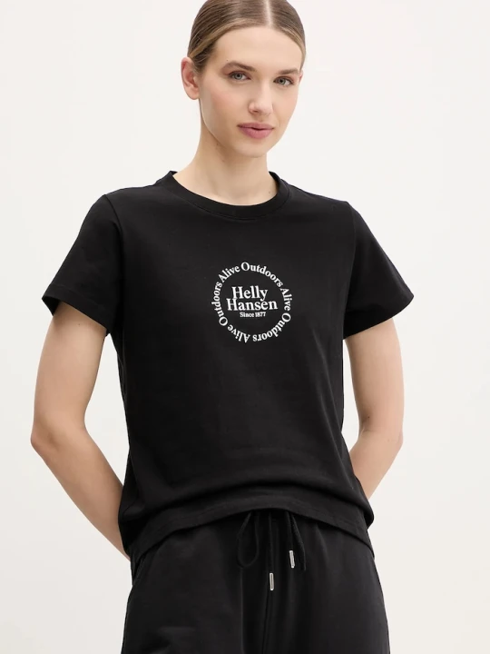 Zdjęcie produktu Helly Hansen t-shirt bawełniany CORE GRAPHIC czarny
