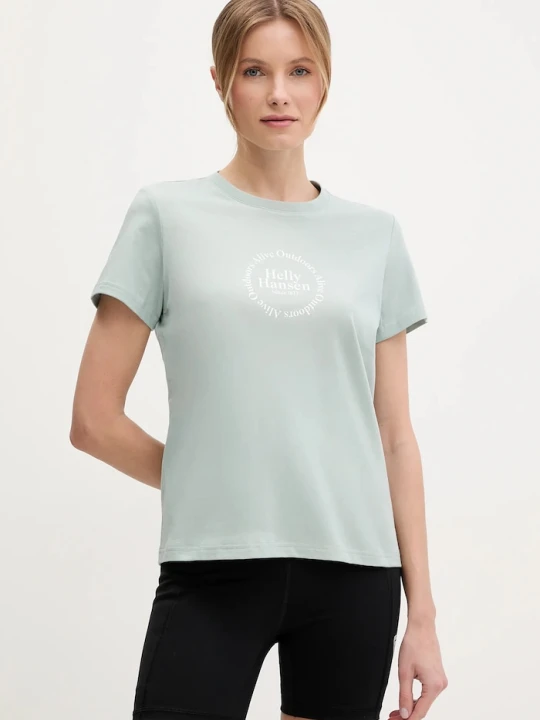 Zdjęcie produktu Helly Hansen t-shirt bawełniany CORE GRAPHIC zielony