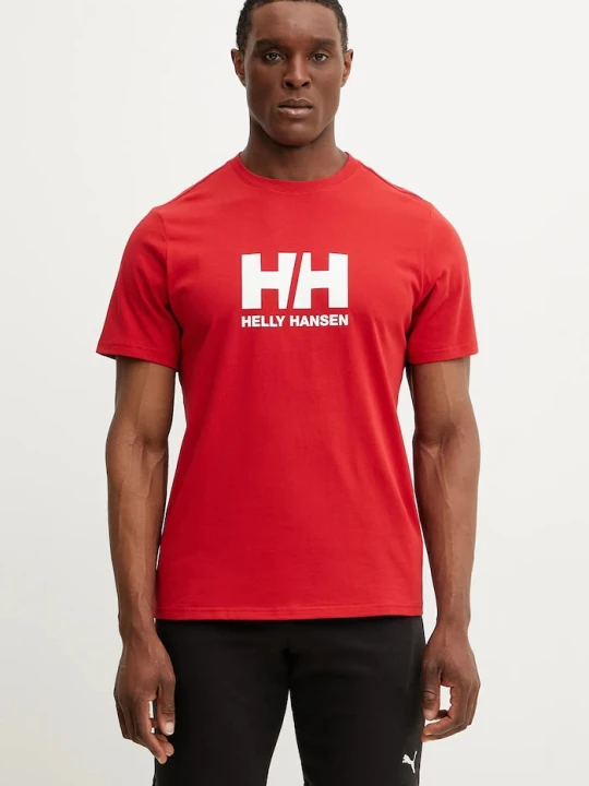 Zdjęcie produktu Helly Hansen t-shirt bawełniany HH LOGO czerwony