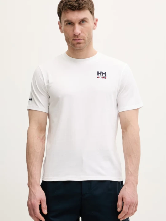 Zdjęcie produktu Helly Hansen t-shirt męski bawełniany SHORELINE biały