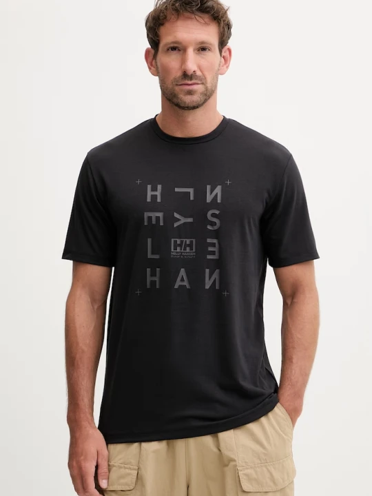 Zdjęcie produktu Helly Hansen t-shirt męski SKOG RECYCLED GRAPHIC czarny