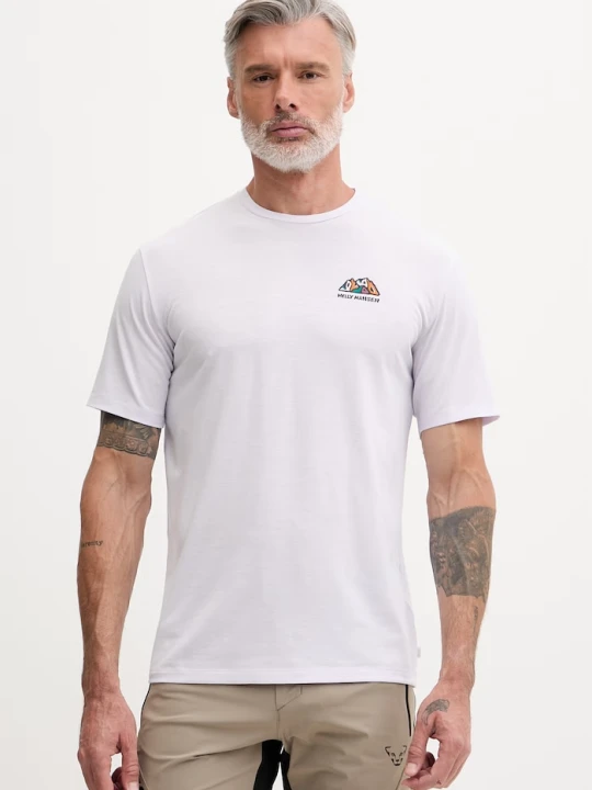 Zdjęcie produktu Helly Hansen T-shirt sportowy męski SKOG RECYCLED GRAPHIC fioletowy