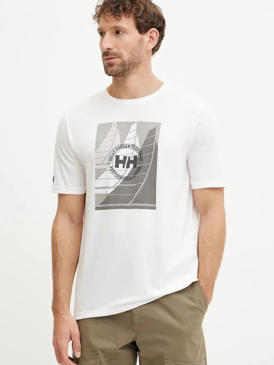 Zdjęcie produktu Helly Hansen t-shirt sportowy Race Graphic biały