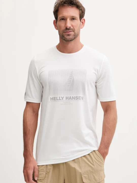 Zdjęcie produktu Helly Hansen t-shirt treningowy męski HP RACE GRAPHIC biały