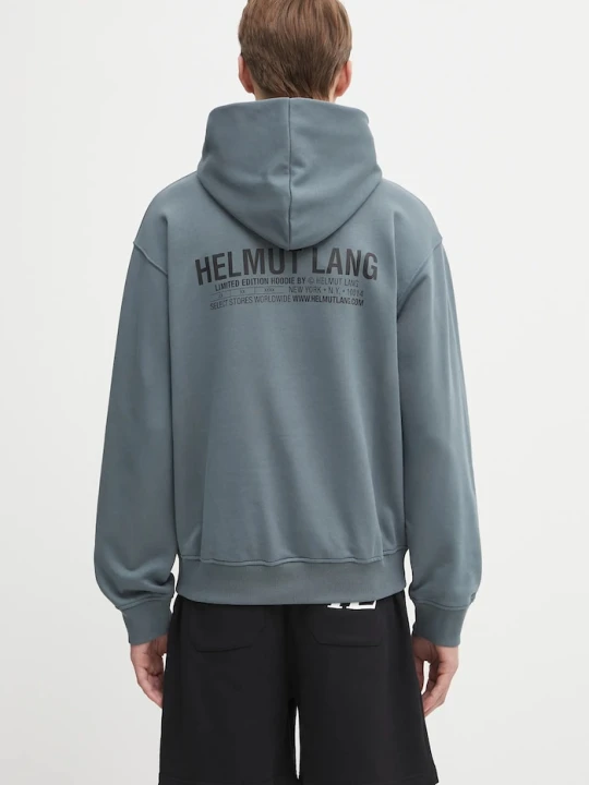 Zdjęcie produktu Helmut Lang bluza bawełniana niebieski
