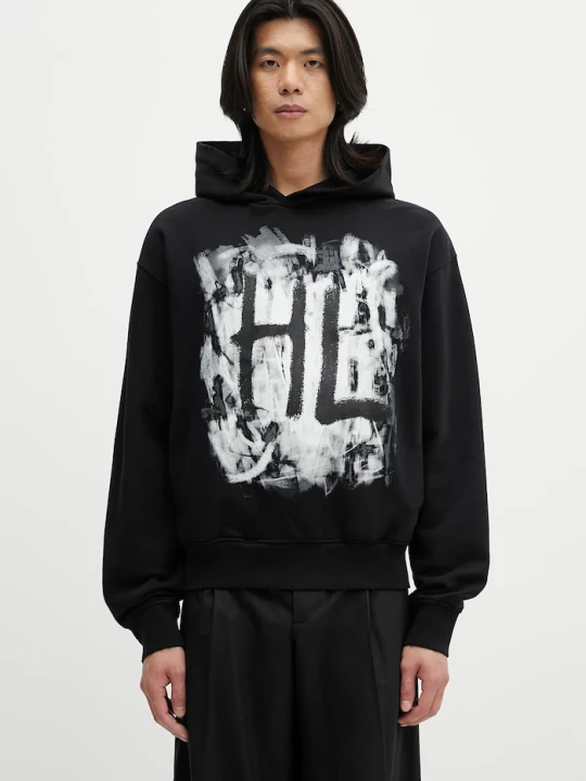 Zdjęcie produktu Helmut Lang bluza bawełniana SCRIBBLE.H2.LIGHT.CT czarny