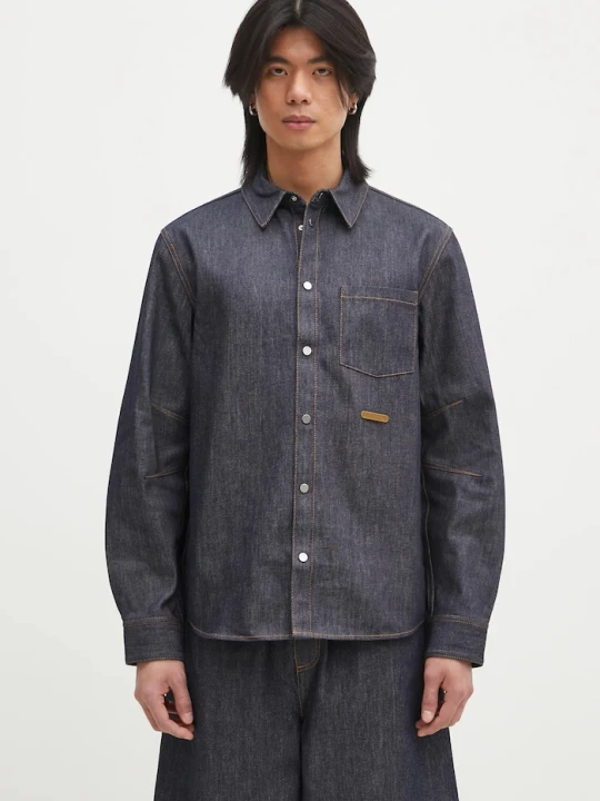 Zdjęcie produktu Helmut Lang koszula jeansowa Curved Cl Shirt.Bkly granatowy