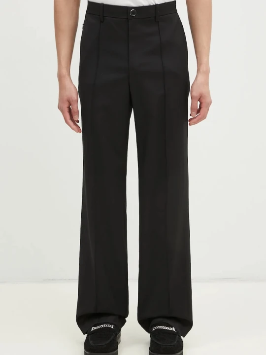 Zdjęcie produktu Helmut Lang spodnie wełniane Relaxed Trouser.Suit czarny