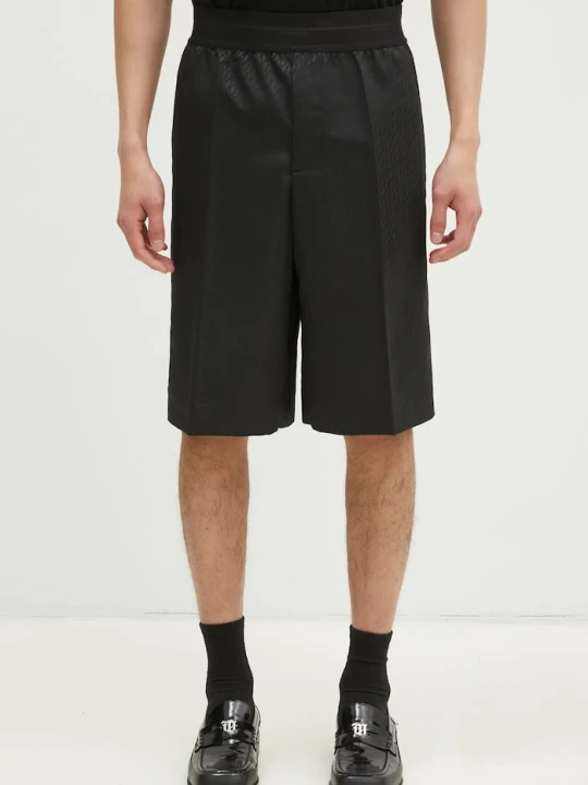 Zdjęcie produktu Helmut Lang szorty z domieszką wełny Lwb Car Short.Tonal czarny