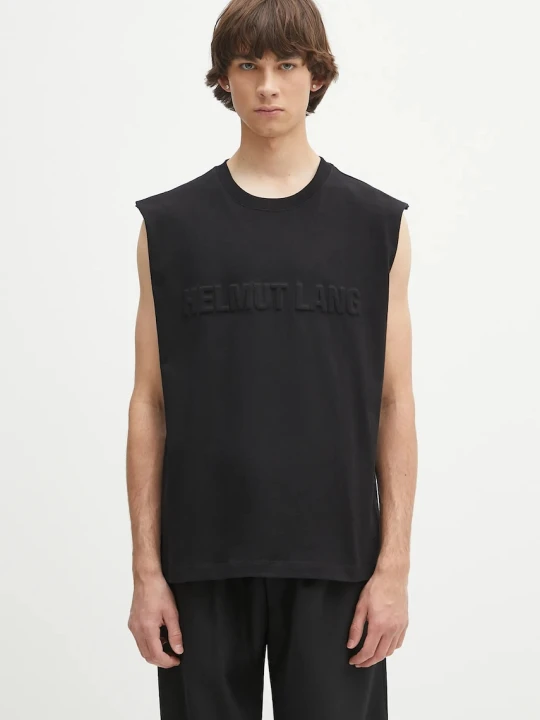Zdjęcie produktu Helmut Lang t-shirt bawełniany EMBOSSED.TANK.ROUNDE