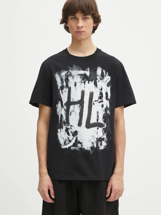 Zdjęcie produktu Helmut Lang t-shirt bawełniany SCRIBBLE.T4.MAL.LT.