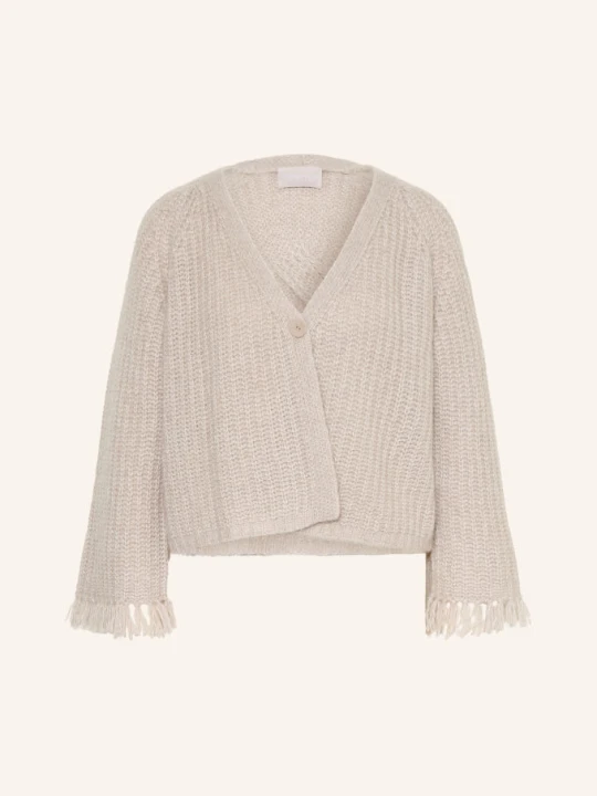 Zdjęcie produktu Hemisphere Kardigan Z Kaszmiru I Przędzy Z Brokatem beige