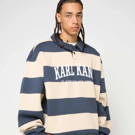 Zdjęcie produktu Heritage Stripe Oversized Rugby Shirt Karl Kani niebieski