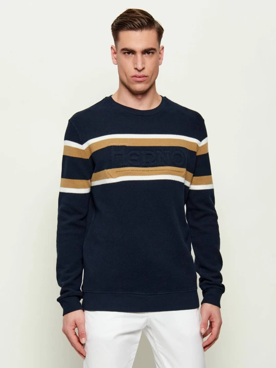 Zdjęcie produktu Herno Sweter | Regular Fit granatowy