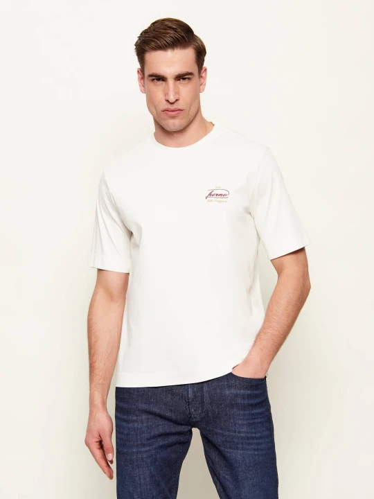 Zdjęcie produktu Herno T-shirt | Regular Fit kremowy