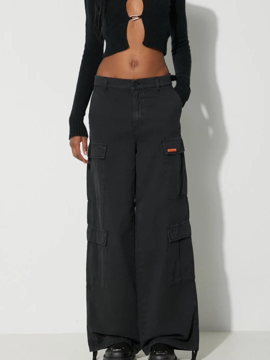 Zdjęcie produktu Heron Preston spodnie z domieszką lnu Vintage Wash Canvas Cargo