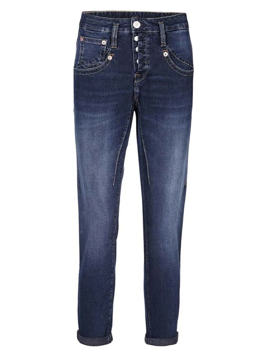 Zdjęcie produktu Herrlicher Dżinsy "Shyra" - Tapered fit - w kolorze granatowym rozmiar: W28