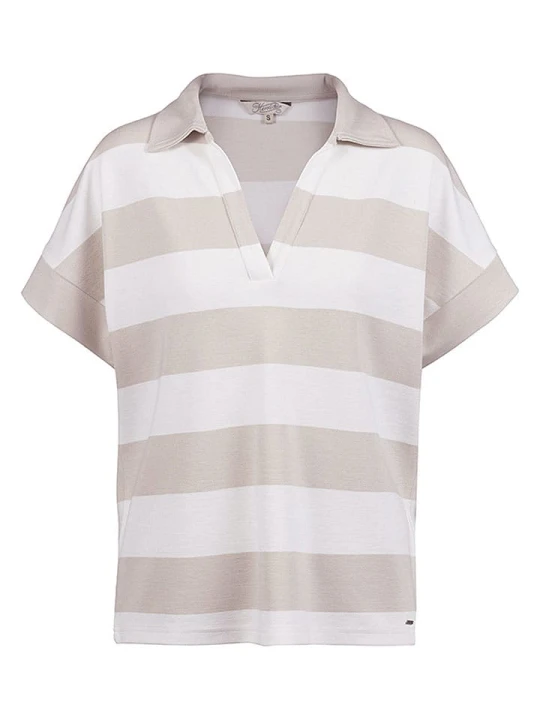 Zdjęcie produktu Herrlicher Koszulka polo "Venetia" w kolorze beżowym rozmiar: XL