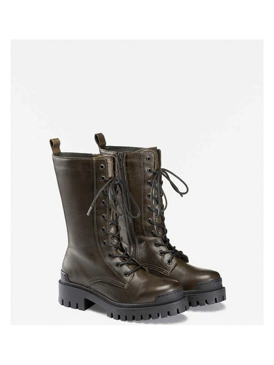 Zdjęcie produktu Herrlicher Skórzane botki "The Dock" w kolorze khaki rozmiar: 39