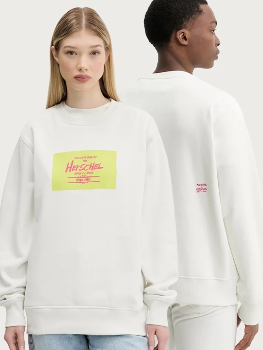 Zdjęcie produktu Herschel bluza bawełniana beżowy
