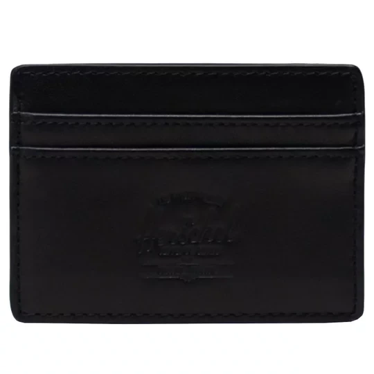Zdjęcie produktu Herschel Charlie Leather RFID Wallet 11146-00001, Unisex, Czarne, portfele, skóra licowa, rozmiar: One size