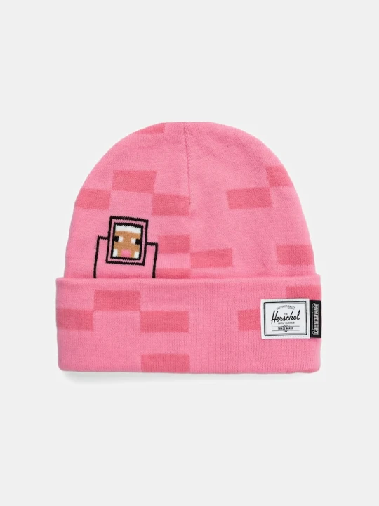 Zdjęcie produktu Herschel czapka beanie Minecraft Elmer różowy