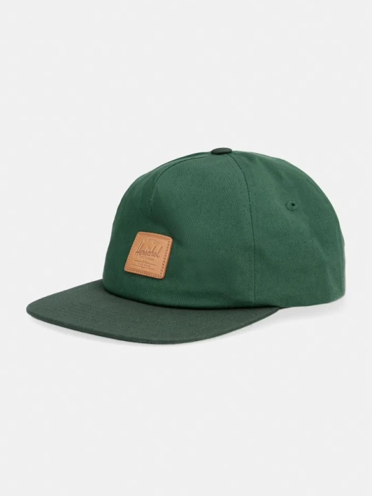 Zdjęcie produktu Herschel czapka z daszkiem bawełniana Scout Vintage zielony
