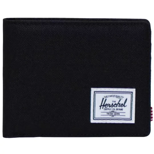 Zdjęcie produktu Herschel Roy Wallet 30072-00001, Unisex, Czarne, portfele, poliester, rozmiar: One size