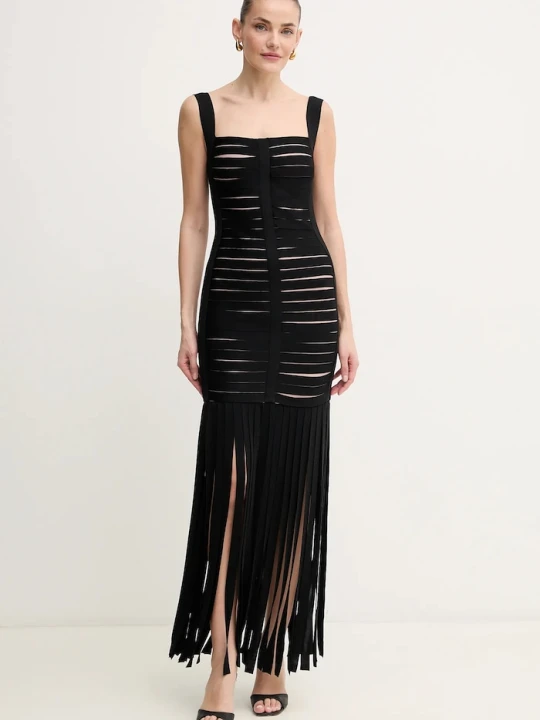Zdjęcie produktu Herve Leger sukienka Alessandra Hervé Léger czarny