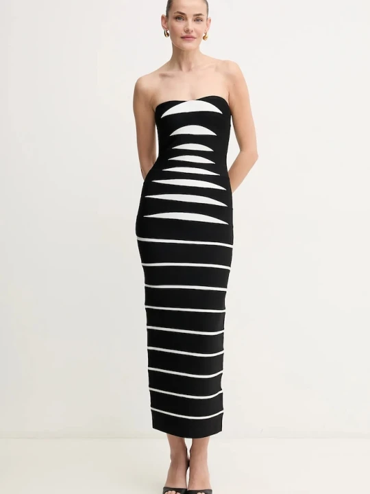 Zdjęcie produktu Herve Leger sukienka Cameron Hervé Léger czarny