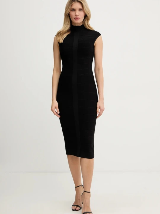 Zdjęcie produktu Herve Leger sukienka Davina Hervé Léger czarny