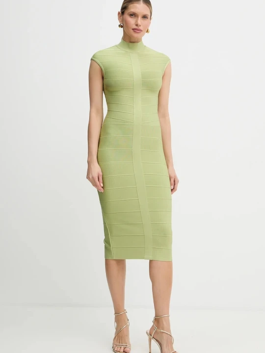 Zdjęcie produktu Herve Leger sukienka Davina Hervé Léger zielony