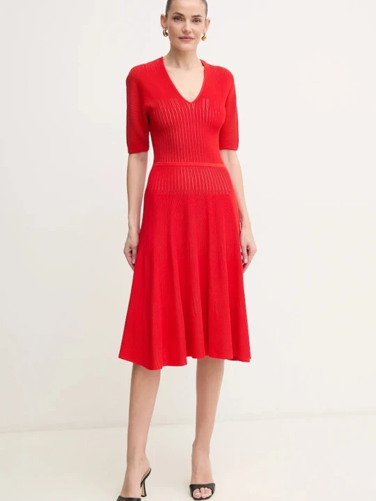 Zdjęcie produktu Herve Leger sukienka Lyla Hervé Léger czerwony