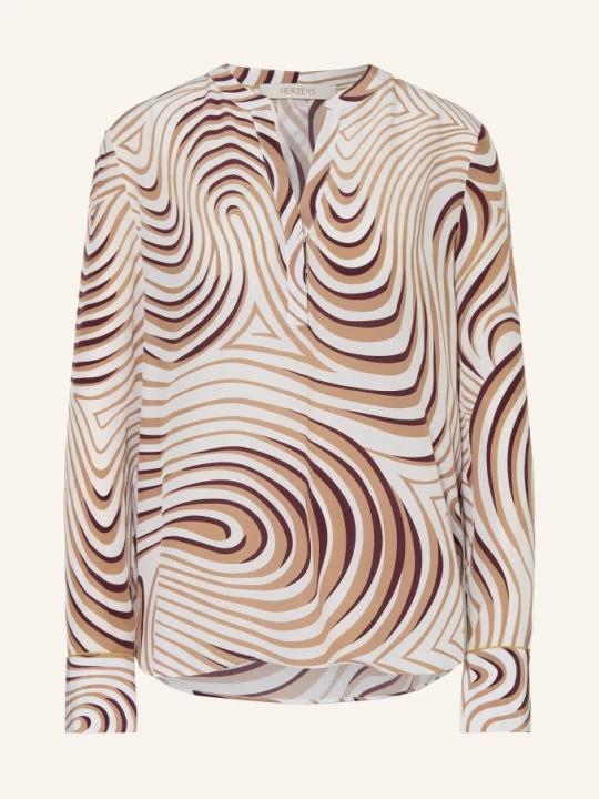 Zdjęcie produktu Herzens Bluzka Z Jedwabiu beige