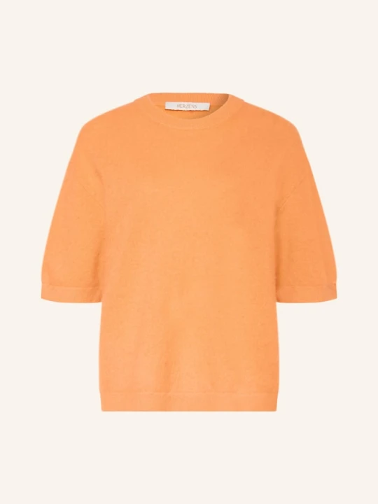 Zdjęcie produktu Herzens Dzianinowa Koszulka Z Kaszmiru orange