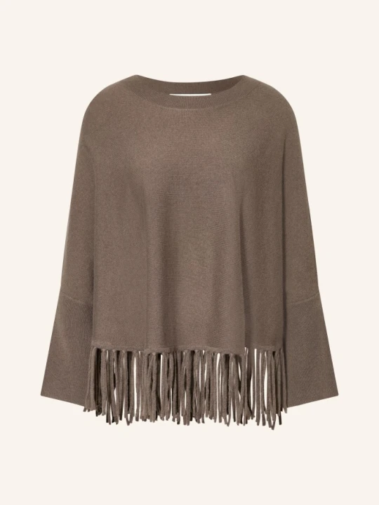 Zdjęcie produktu Herzens Ponczo Maja Z Kaszmirem beige BRĄZOWY