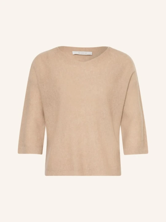 Zdjęcie produktu Herzens Sweter Z Kaszmiru Z Rękawami 3 / 4 beige