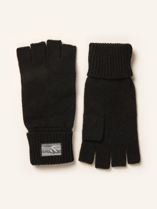 Zdjęcie produktu Hestra Rękawiczki Raggwool Half Finger schwarz CZARNY