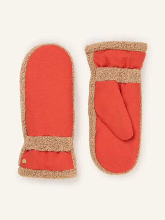 Zdjęcie produktu Hestra Rękawiczki Z Jednym Palcem Ronja Z Futerkiem Typu Teddy rot