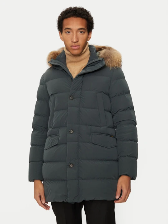 Zdjęcie produktu Hetregó Kurtka puchowa Parker 8N436M Zielony Regular Fit