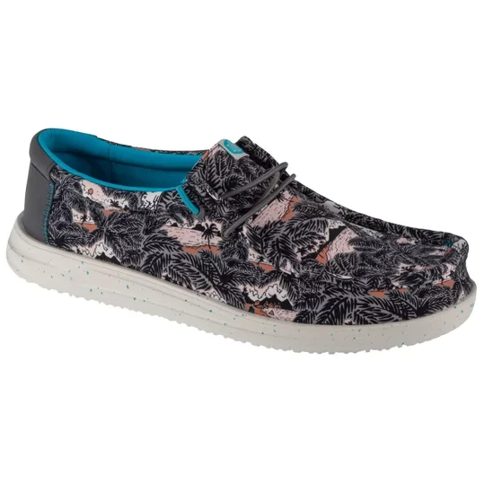 Zdjęcie produktu Hey Dude Wally H2O Tropical 40702-0HI, Męskie, Czarne, buty sneakers, tkanina, rozmiar: 42