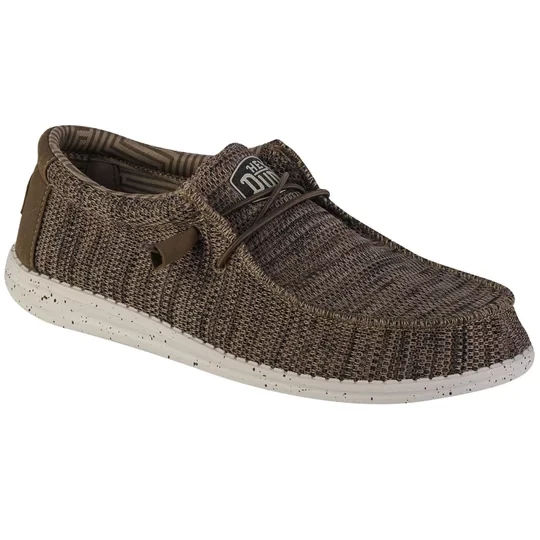 Zdjęcie produktu Hey Dude Wally Sox 40019-255, Unisex, Brązowe, buty sneakers, tkanina, rozmiar: 41