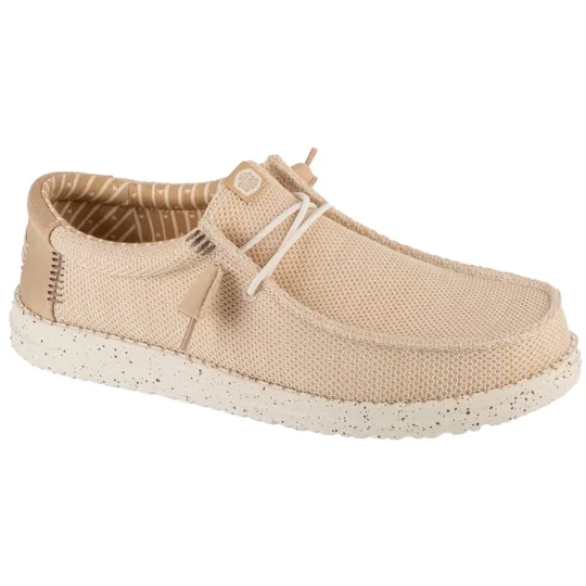 Zdjęcie produktu Hey Dude Wally Stretch Sox 41898-0LZ, Męskie, Beżowe, buty sneakers, tkanina, rozmiar: 43