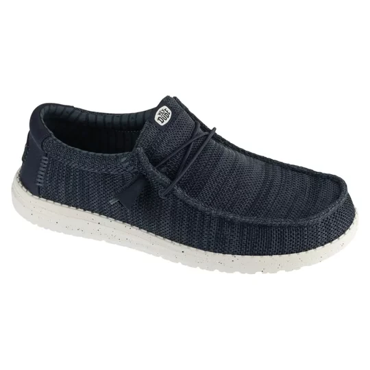 Zdjęcie produktu Hey Dude Wally Stretch Sox 41898-410, Męskie, Granatowe, buty sneakers, tkanina, rozmiar: 42