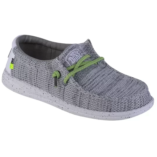 Zdjęcie produktu Hey Dude Wally Youth Sox 40049-1KA, Dla chłopca, Szare, buty sneakers, tkanina, rozmiar: 30