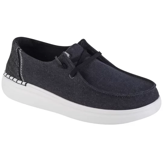 Zdjęcie produktu Hey Dude Wendy Rise 40074-001, Damskie, Czarne, buty sneakers, tkanina, rozmiar: 36